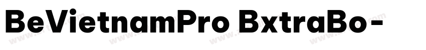 BeVietnamPro BxtraBo字体转换
